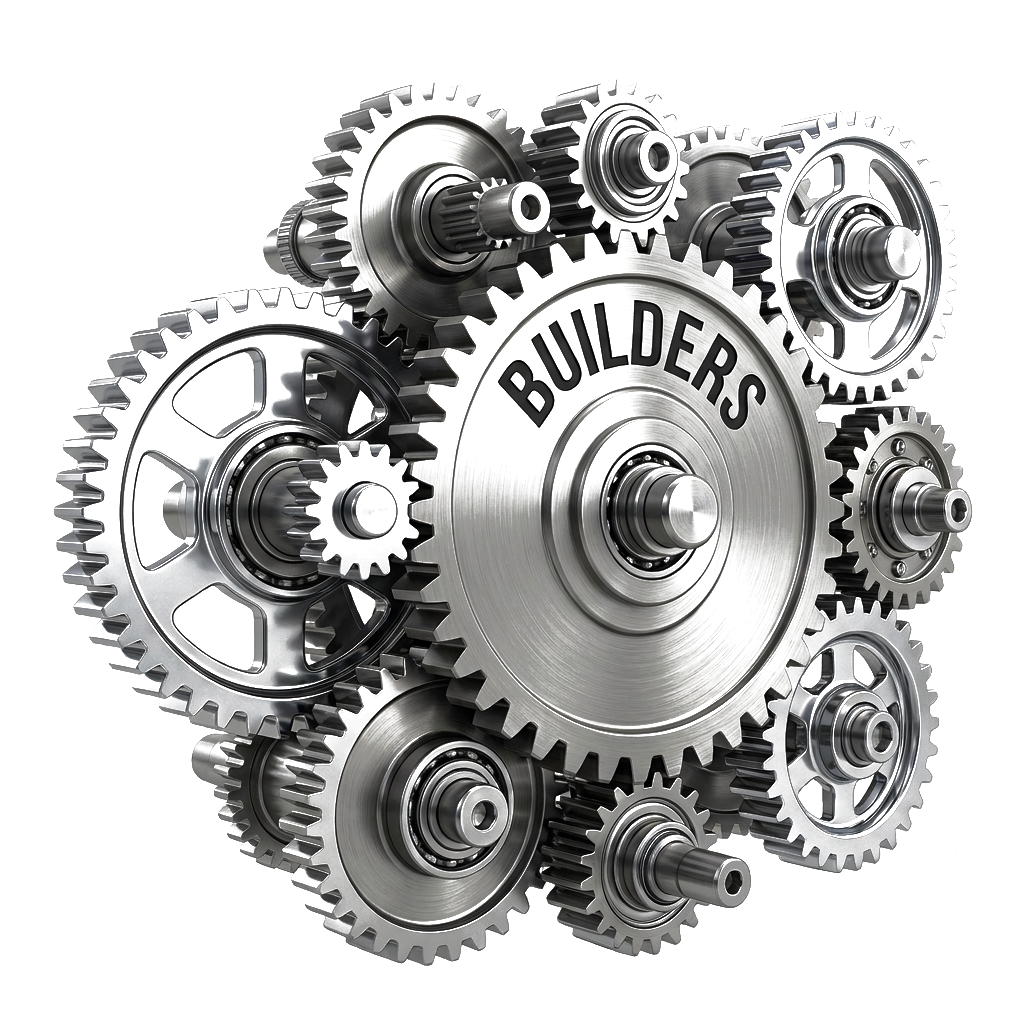 Interlocking Gears representing Builders Scarcity